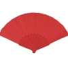 NEU Handfächer unifarben, 23cm, rot
