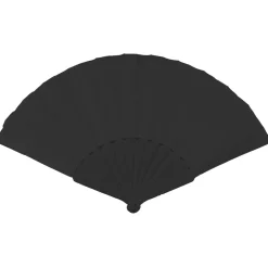 NEU Handfächer unifarben, 23cm, schwarz