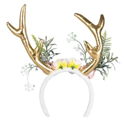 NEU Harreif Märchen Rehkitz, gold, mit floralen Verzierungen