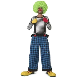 NEU Herren-Hose Clown Adrian, blau kariert, Einheitsgröße
