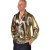 NEU Herren-Kostüm-Hemd gold Glanz, Gr. S