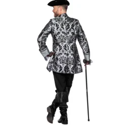 NEU Herren-Kostüm Luxus Outfit Marquis grau/schwarz, Gr. M