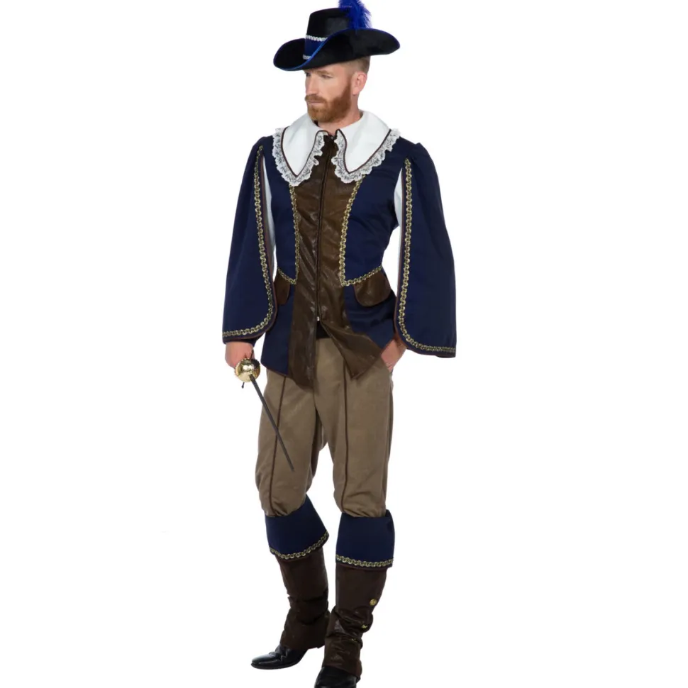 NEU Herren-Kostüm Musketier Aramis, Jacke und Hose, Gr. 48
