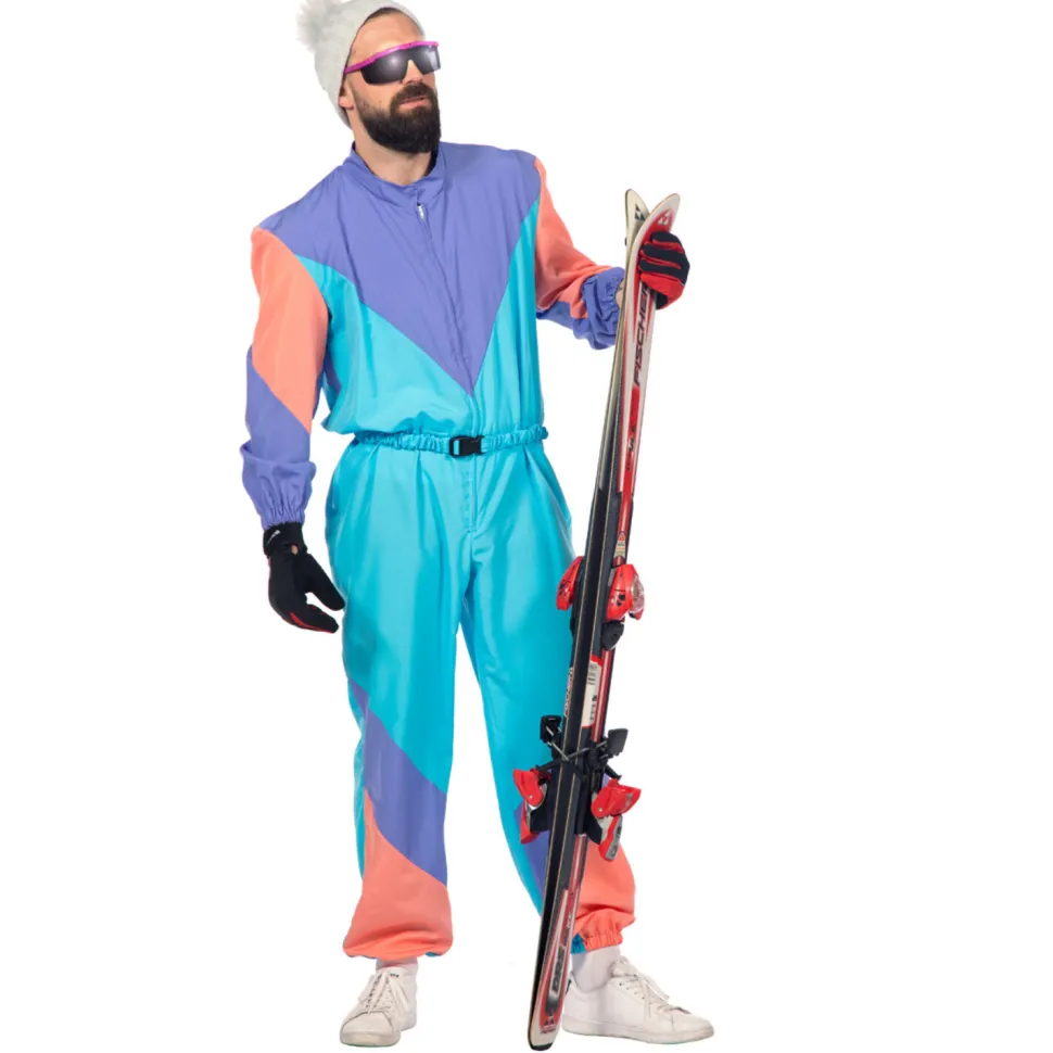 NEU Herren-Kostüm Retro-Skianzug, Gr. 48
