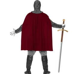 NEU Herren-Kostüm Ritter Oberteil, inkl. Umhang, Gürtel und Haube, Gr. S
