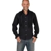 NEU Herren-Kostüm Rüschenhemd Silky, schwarz, Gr. S