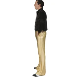 NEU Herren-Kostüm Schlaghose Disco-Fever gold, Gr. 48-50