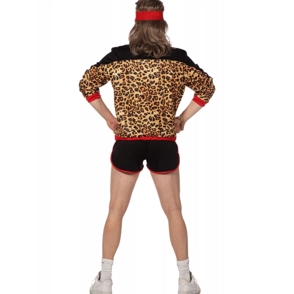 NEU Herren-Kostüm 80's Disco Panther, Jacke und kurze Hose, Gr. 48