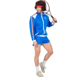 NEU Herren-Kostüm Tennis-Spieler, Jacke und kurze Hose, Gr. 48