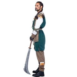 NEU Herren-Kostüm Wikinger-Krieger inkl. Oberteil, Hose und Gürtel, Gr. S