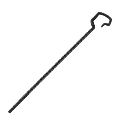 NEU Hirtenstab, gedreht, schwarz-braun, 150cm, zerlegbar