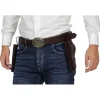 NEU Holstergürtel / Pistolenholster doppelt mit Patronen, braun, 135cm