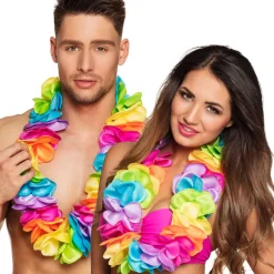 NEU Hulakette/Hawaiikette/Blumenkette Deluxe, bunt