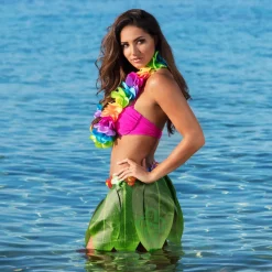 NEU Hulakette/Hawaiikette/Blumenkette Deluxe, bunt