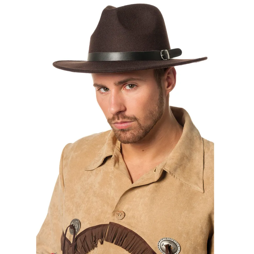 NEU Hut Cowboyhut Wollfilz, braun, Einheitsgröße