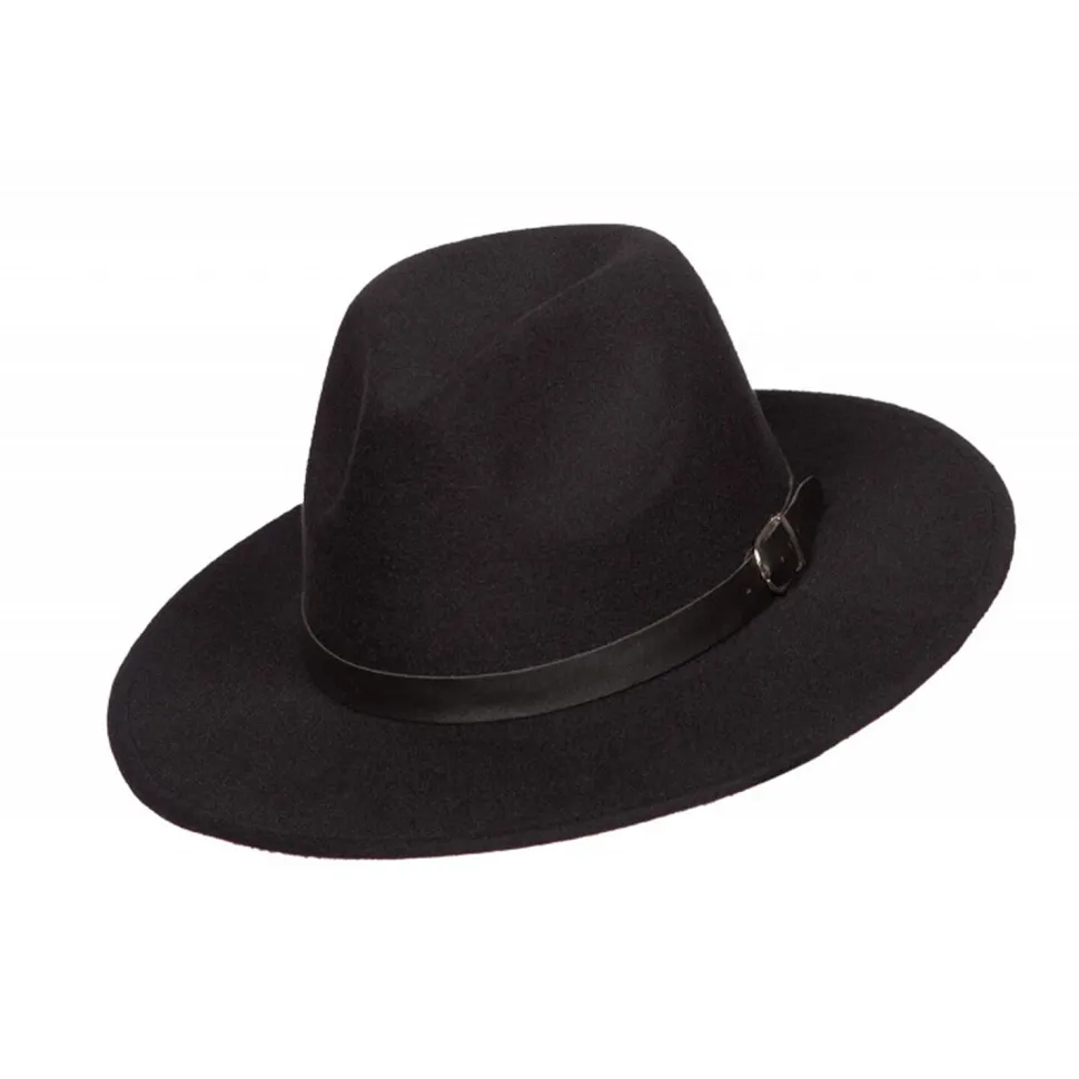 NEU Hut Cowboyhut Wollfilz, schwarz, Einheitsgröße