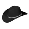 NEU Hut Cowboy mit Glitter-Sternen, schwarz