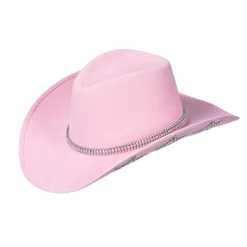 NEU Hut Cowboy mit Glitter-Sternen, rosa