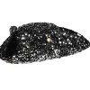 NEU Hut Dreispitz Deluxe mit Pailletten in silber-schwarz, Kopfweite 57-58cm