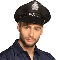 NEU Hut/Mütze Police, schwarz, Einheitsgröße