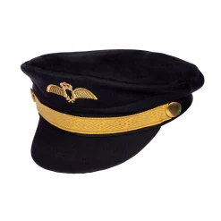 NEU Hut Pilot, schwarz-gold, Einheitsgröße