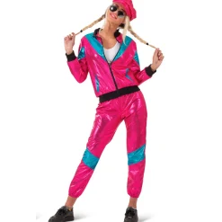 NEU Jogging-Anzug Patsy, Pink-Blau-Metallic, Größe 36-38