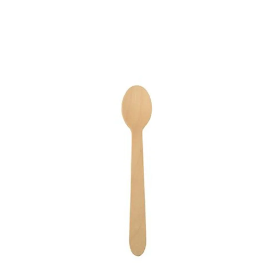 NEU Kaffee- und Dessertlöffel Pure aus Holz, splitterfrei, 11 cm, 25 Stück