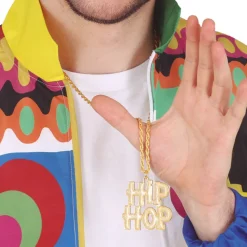 NEU Kette HipHop aus Metall, gold