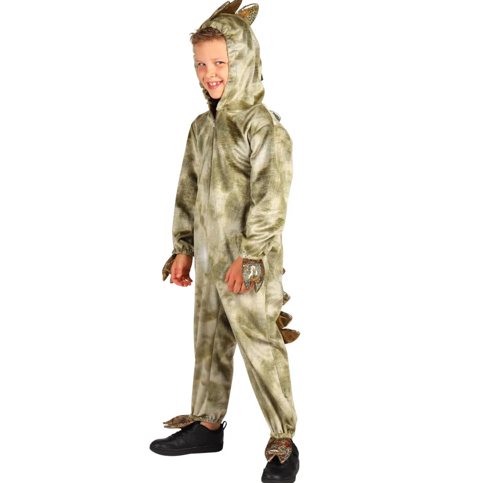 NEU Kinder-Kostüm Dinosaurier aus dickem Plüsch, Overall, Gr. 80-86