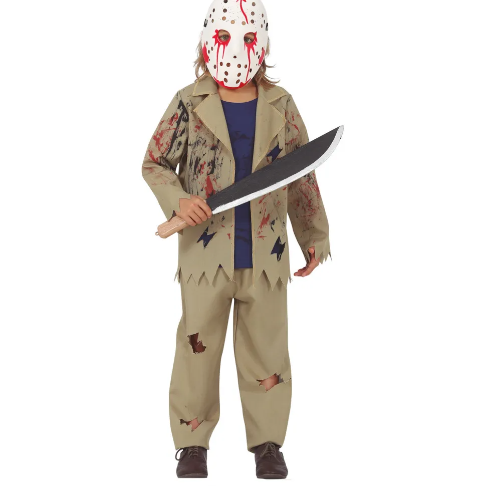 NEU Kinder-Kostüm Killer mit Hockey-Maske, 5-6 Jahre