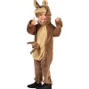 NEU Kinder-Kostüm Känguru aus dickem Plüsch, Overall, Gr. 80-86