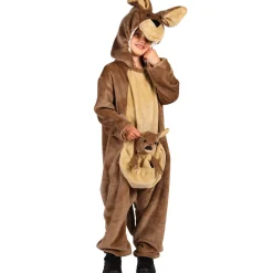 NEU Kinder-Kostüm Känguru aus dickem Plüsch, Overall, Gr. 80-86