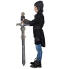 NEU Kinder-Kostüm Ritter mit Kapuze, schwarz-gold, Gr. 116