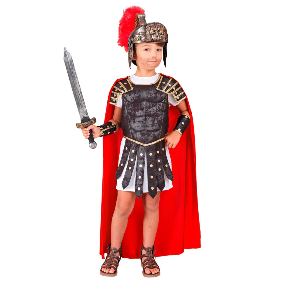 NEU Kinder-Kostüm römischer Centurio, Tunika mit Rüstung, Umhang und Armschoner, Gr. 116