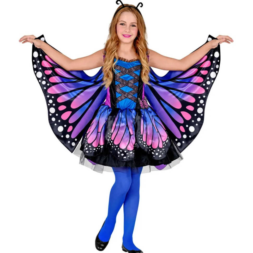 NEU Kinder-Kostüm Schmetterling, Kleid mit Tutu, Flügel, Haarreif, Gr. 116