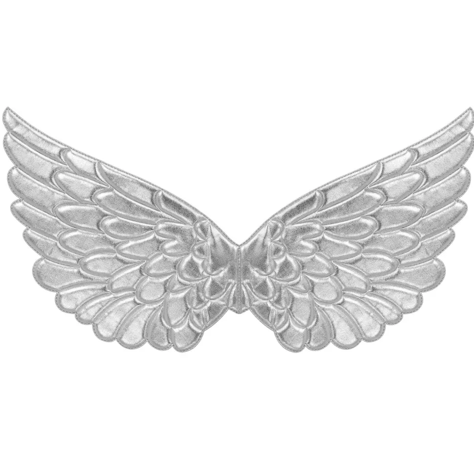 NEU Kinder-Kostüm-Zubehör Engelsflügel, 57x26cm, silber