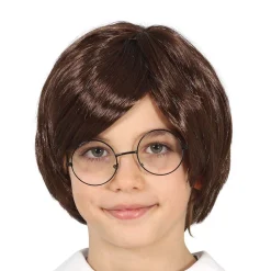 NEU Kinder-Perücke, Zauberschüler, braun