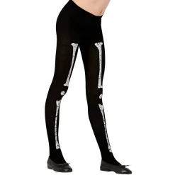 NEU Kinderstrumpfhose Halloween Skelett, 70 DEN, Größe Alter 4-6 Jahre