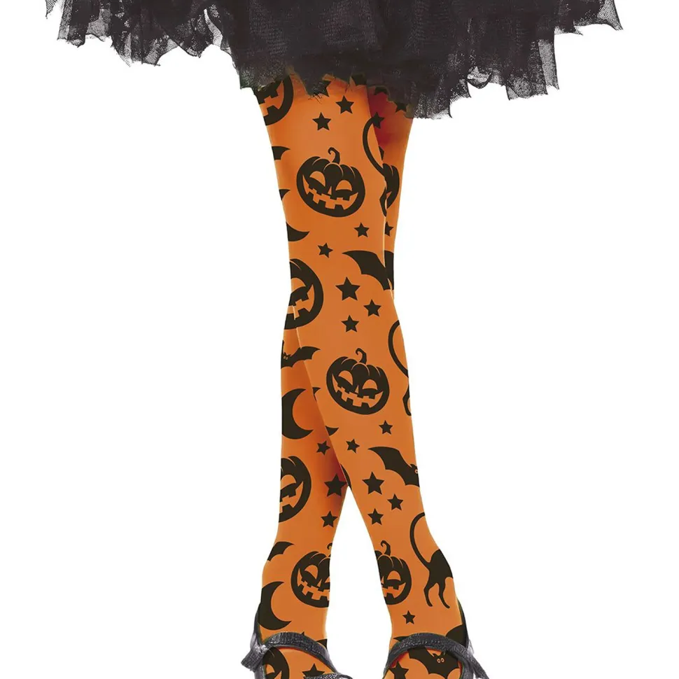 NEU Kinder-Strumpfhose Halloween-Motive, Gr. 104-116