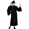NEU Kostüm Absolvent / Doktor - Toga und Hut, Schwarz, Größe S-M