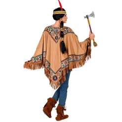 NEU Kostüm-Poncho Indianerin, Einheitsgröße
