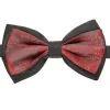 NEU Kostüm-Zubehör Fliege Jaquard Barock, weinrot, fertig gebunden