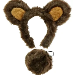 NEU Kostüm-Zubehör Set Bär, mit Ohren auf Haarreif und Schwanz
