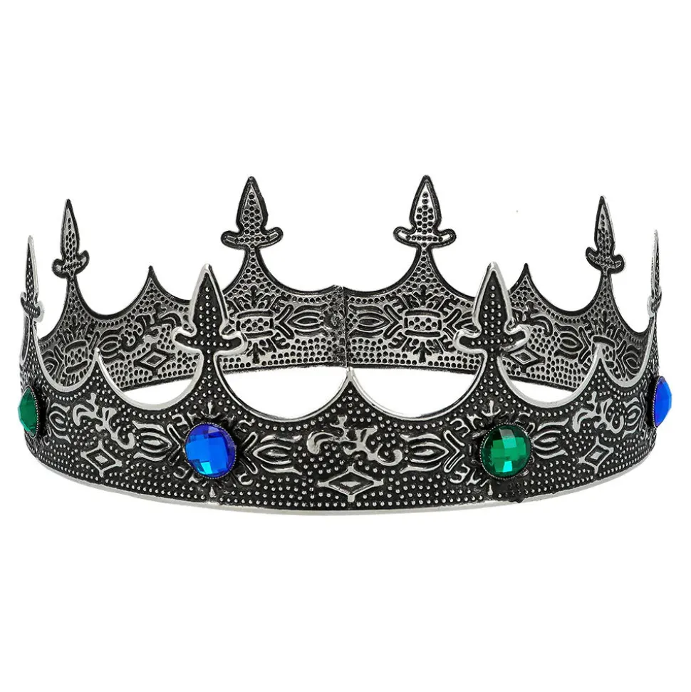 NEU Krone Queen Isabella, silber, aus Metall