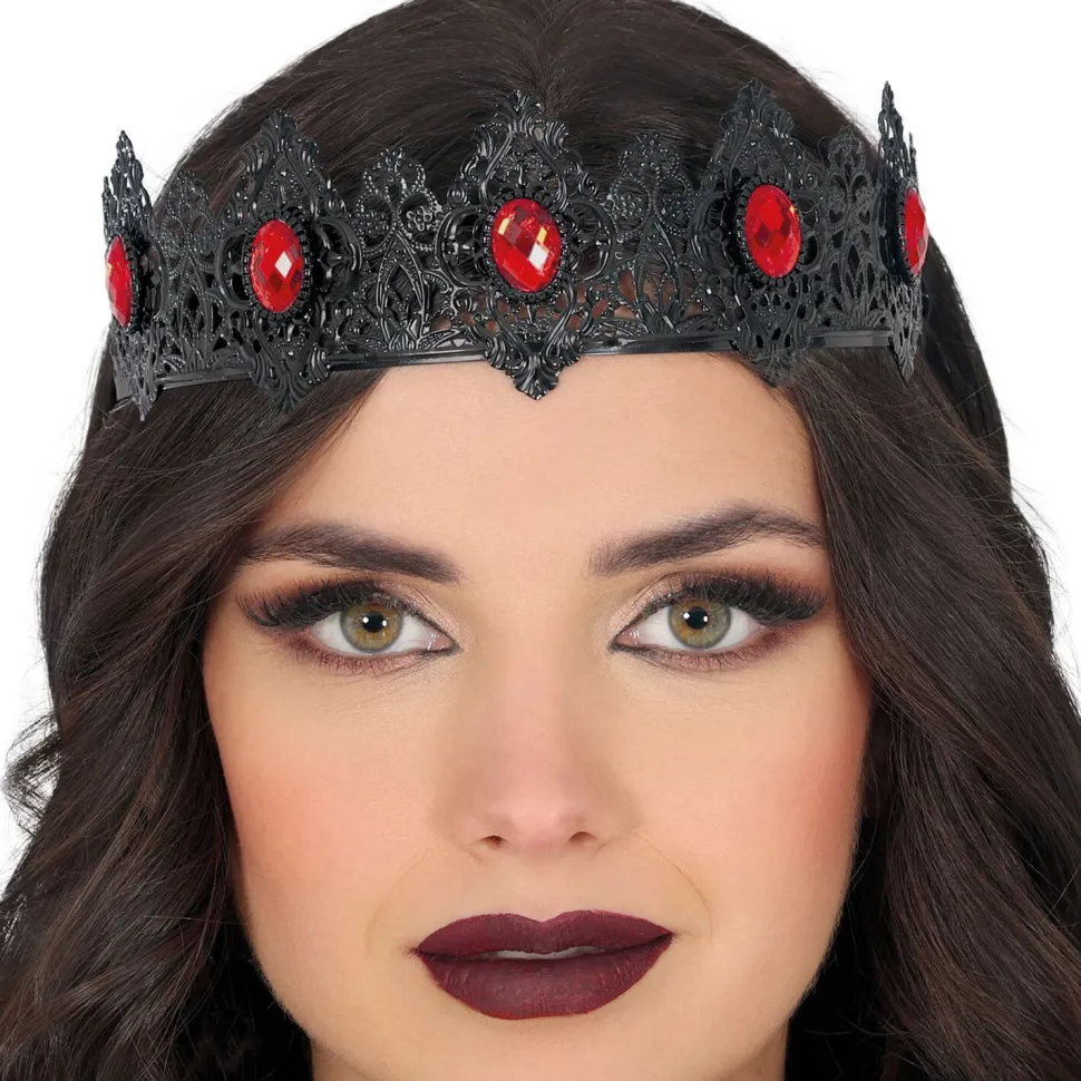 NEU Krone Tiara Halloween-Königin mit Schmucksteinen