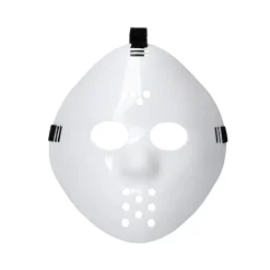 NEU Kunststoff-Maske Hockey, weiß, mit elastischem Band