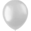 NEU Latex-Luftballons glänzend, 33cm, weiß, 100 Stück, Metallic-Ballons
