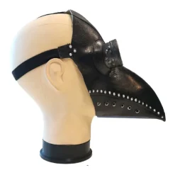NEU Latex-Maske Pestdoktor Vintage, schwarz
