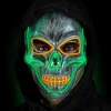 NEU LED-Maske Totenkopf silber, größenverstellbar