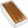 NEU Leuchterkerze, 1 Stück, Höhe 25 cm, Ø 2,2 cm, Farbe: Gold